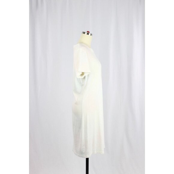 NWOT CURRENT/ELLIOTT Beatnik White Pink Tie Dye Cotton T-Shirt Dress, Size 1/S - Picture 3 of 12